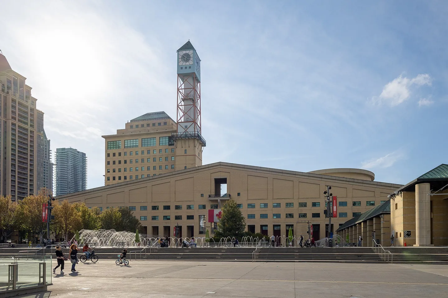 Mississauga Civic Centre and its clock tower