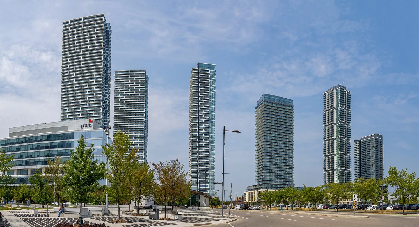 High-rise buildings in Vaughan Metropolitan Centre