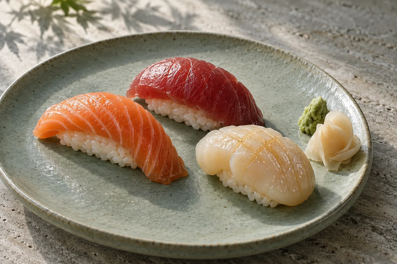 Contemporary fine dining food creative concept